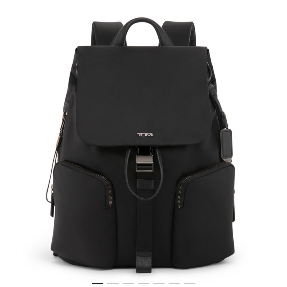 TUMI Jet Black Modern Backpack